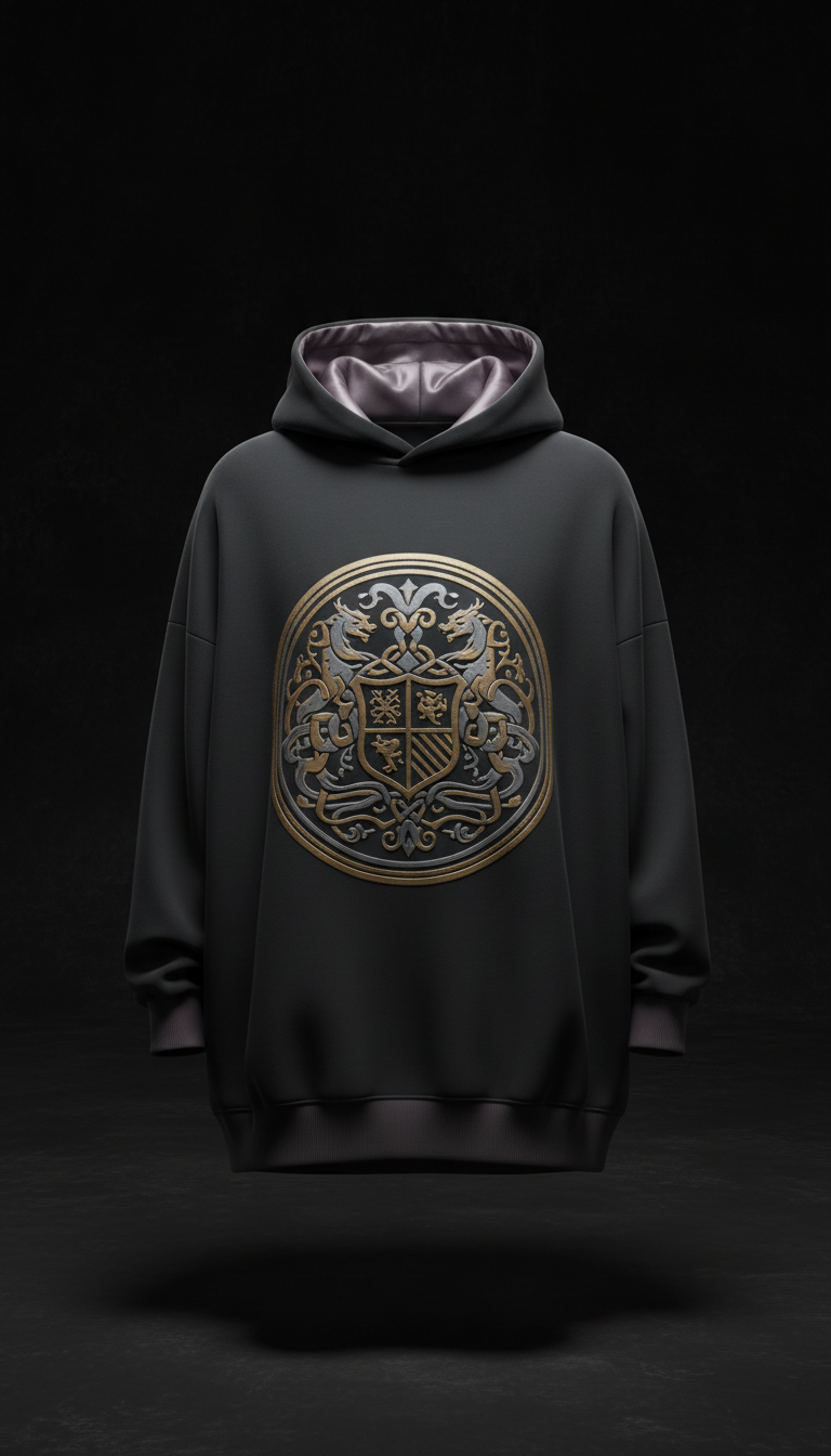 Satin Accent Hoodie