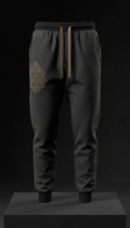 Tailored Track Pants with Crown Motif